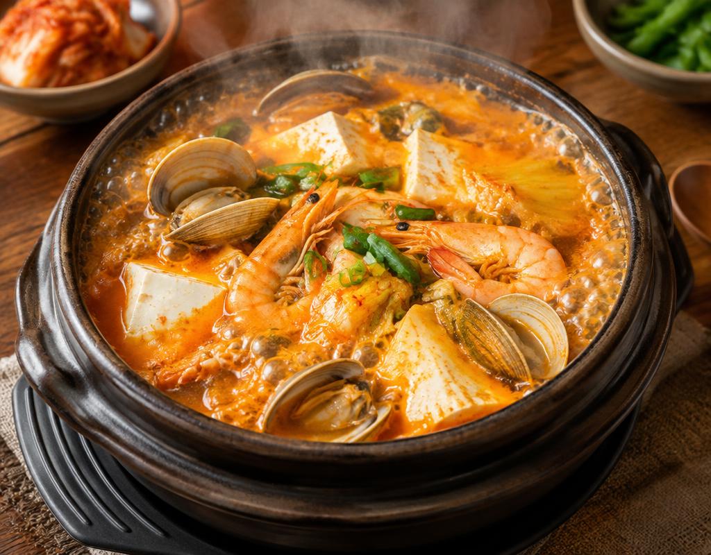 泡菜海鮮豆腐鍋